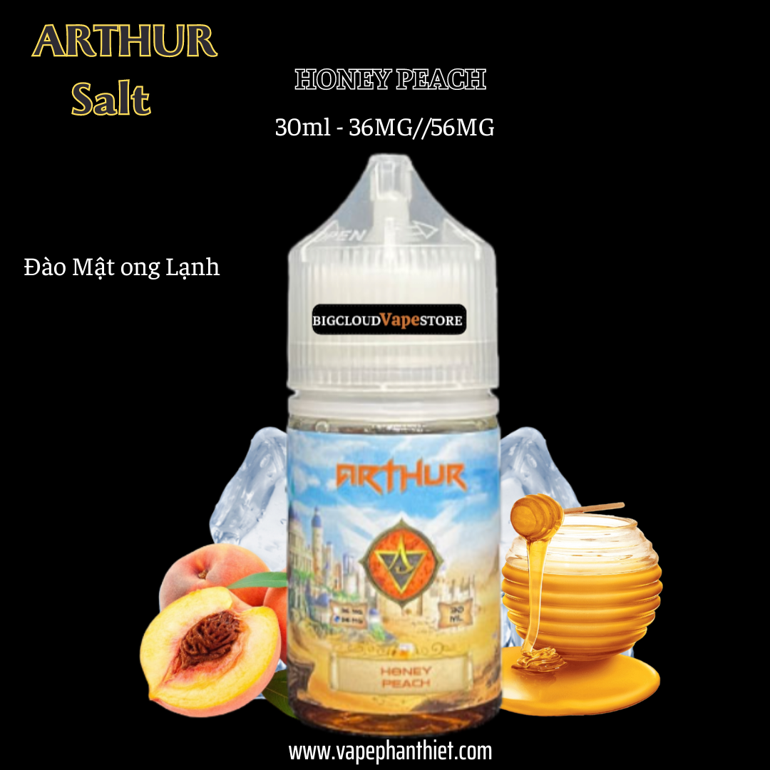 Arthur Salt 30ml 36MG-56MG Đào Mật ong Lạnh